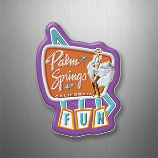 Palm Springs California   Retro Sign Marilyn Monroe 3D Magnet