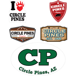 Circle Pines  AZ Mountain Summer 5 Up Double with Euro  Sticker