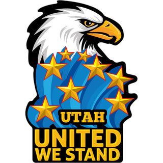 OK4 Utah United We Stand Eagle Stars Sticker