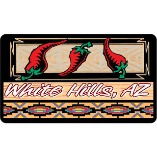 White Hills  AZ Chili Peppers Sticker