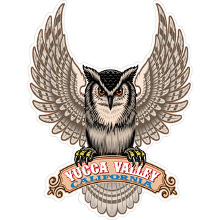 OK4 Yucca Valley Owl Sticker