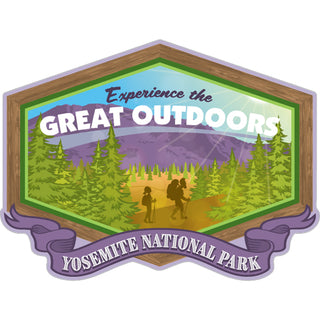 yosemite national Park   Great Outdoors Hiking Sticker