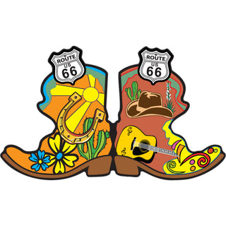 Route 66   Fancy Boots Sticker