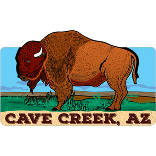 Cave Creek Az Bison Sticker