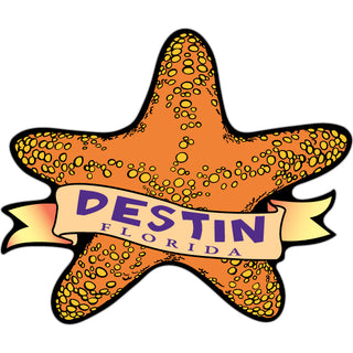 OK4 Destin Starfish with Banner Sticker