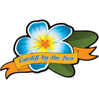 Cardiff by the Sea Plumeria Sticker
