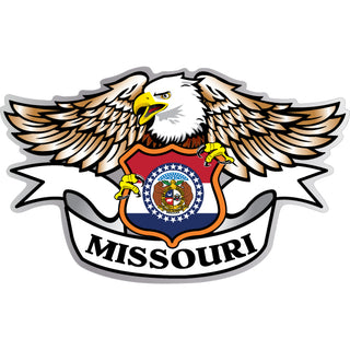 OK4 Missouri Eagle Holding Shield Sticker