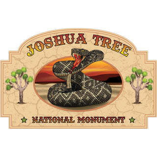 OK4 Joshua Tree National Monument Rattlesnake arched Sticker