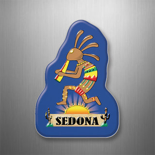 Sedona   Purple Cutout Kokopeli   Vertical 3D Magnet