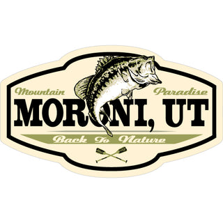 Moroni  Utah   Back To Nature Fish Sticker