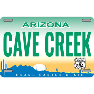 Cave Creek  Arizona   License Plate Sticker