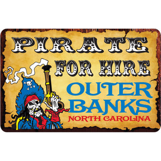 Outer Banks Pirate for Hire Sticker