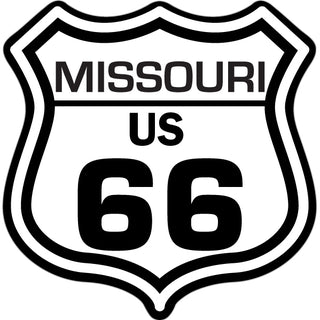 Missouri   Black and White Shield Sticker