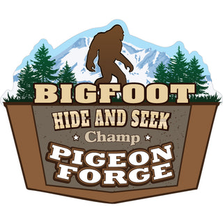 Pigeon Forge   Bigfoot Hide & Seek Champ Sticker