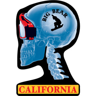 Big Bear California   X ray Snowboarder Sticker