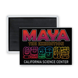Maya Exhibition Rectangle Badge Magnet