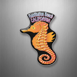 Huntington Beach Seahorse 3D Magnet
