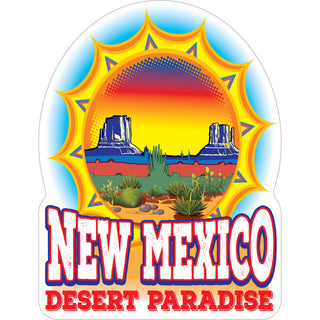 New Mexico   Desert Paradise Sun Sticker