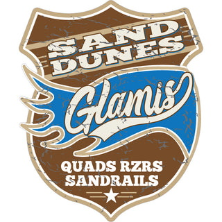 Glamis   Brown Vertical Shield Sticker