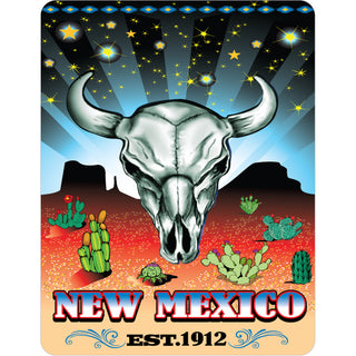 OK4 New Mexico Steer Skull with Stars (45591) Sticker