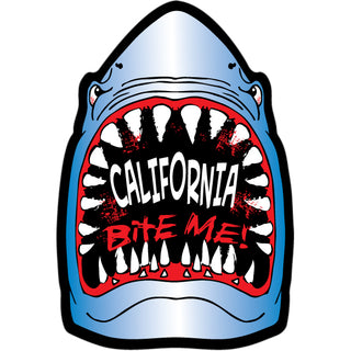 California   Bite Me Shark Sticker