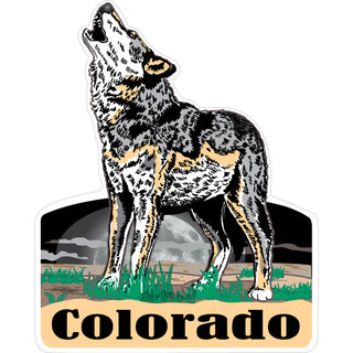 OK4 Colorado Howling Wolf Sticker