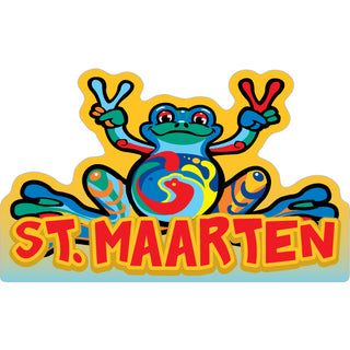 St. Maarten Peace Frog Sticker