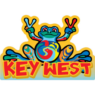 OK3 Key West Peace Frog Sticker