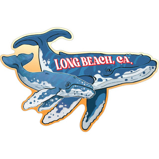 LONG BEACH WHALE MOTHER Sticker