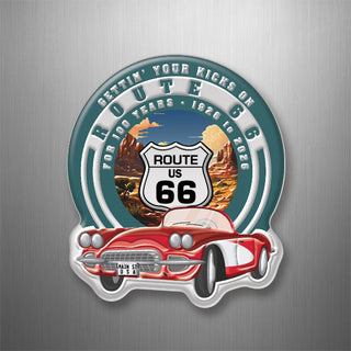 Route 66   Gettin' Your Kicks for 100 Years 3D Magnet