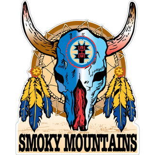 OK4 Smoky Mountains Skull Dreamcatcher (21 00021) Sticker