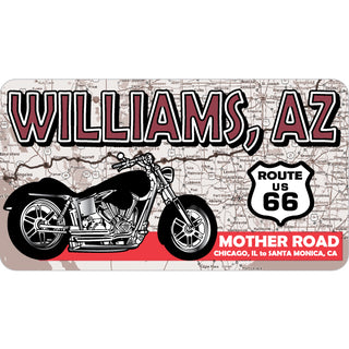 Williams AZ Motorcycle Map Sticker