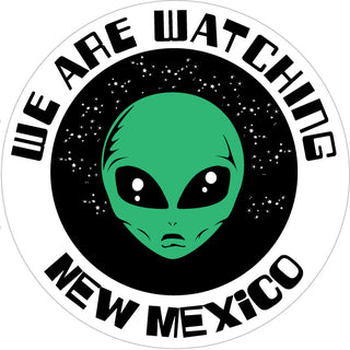 New Mexico   We Are Watching Alien Sticker