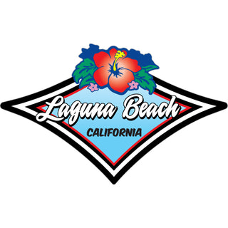 OK4 Laguna Beach Diamond Hibiscus Sticker