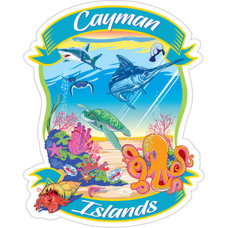 Cayman Islands Sea Life Underwater Sticker
