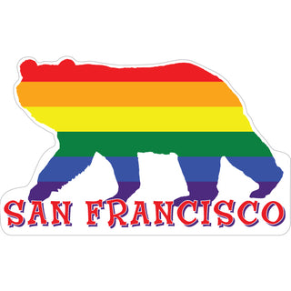 OK4 San Francisco Rainbow Bear (01100) Sticker