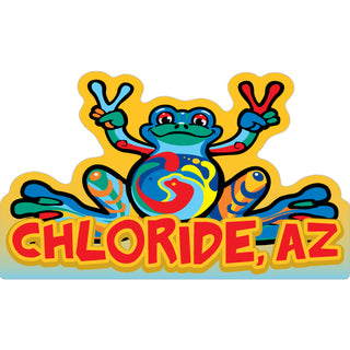 Chloride AZ Peace Frog Sticker
