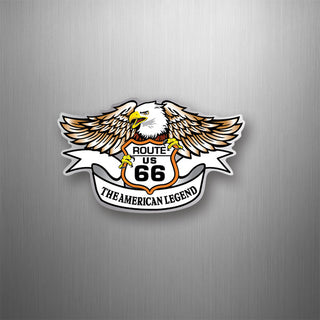 Route 66 Eagle Holding Shield Flexible Magnet