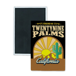 Twentynine Palms  California   Desert Sunrise Rectangle Badge Magnet