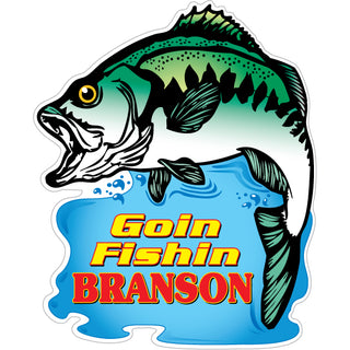OK4 Branson Bass Goin Fishin Sticker