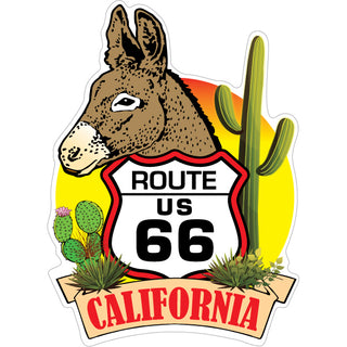 California   Donkey Head 66 Shield Sticker