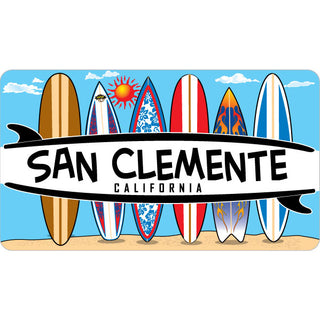 San Clemente  California   6 Surfboards Sticker