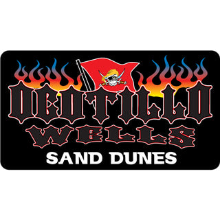 Ocotillo Wells   Fire Sand Dunes With Pirate Flag Sticker