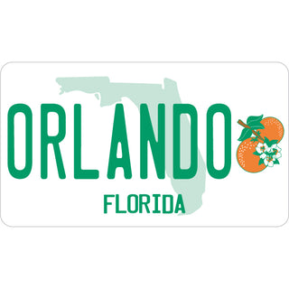 OK4 Orlando  FL License Plate (00608) Sticker