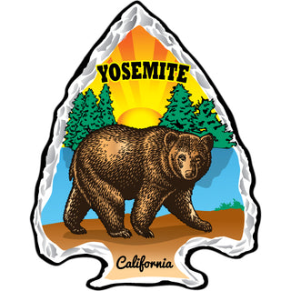 Yosemite  Califorrnia   Bear Arrowhead Sticker