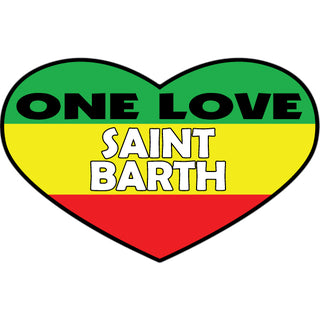 Saint Barth   One Love Heart Sticker