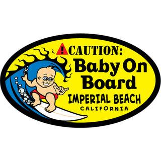 OK3 Imperial Beach  Ca Baby on Board Sticker