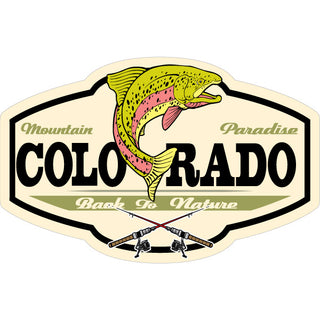 OK4 Colorado Trout Plaque Sticker