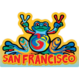 OK4 SAN FRANCISCO PEACE FROG Sticker