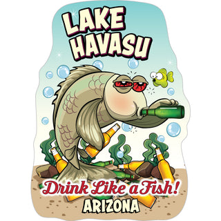 Lake Havasu Arizona   Drink Like A Fish Sticker